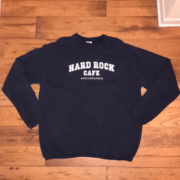 Hard Rock Cafe Other - EMBROIDERED HARD ROC CAFE PHILADELPHIA CREWNECK